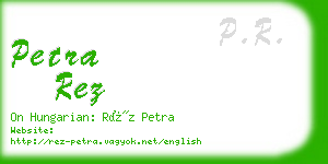 petra rez business card
